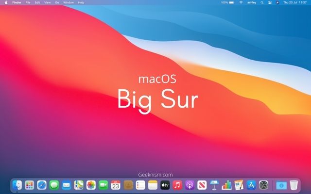 cannot update to macos big sur