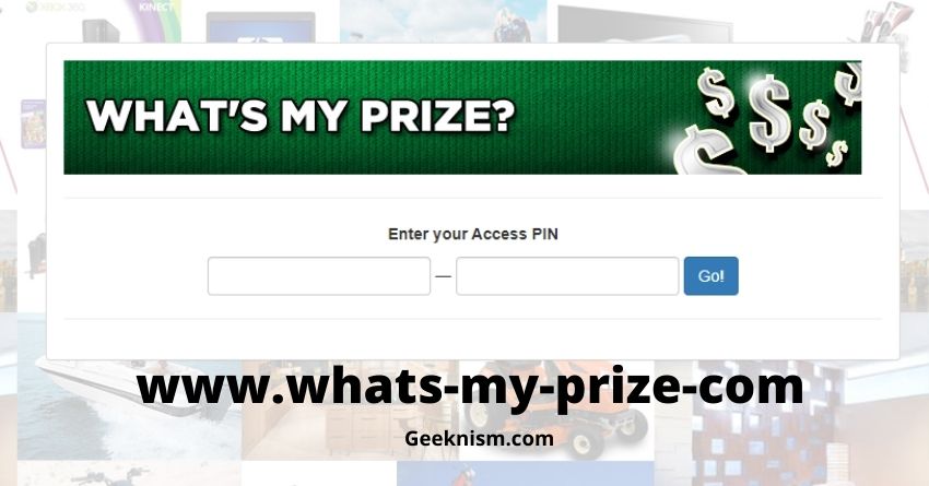 Enter Access PIN to Win Prize
