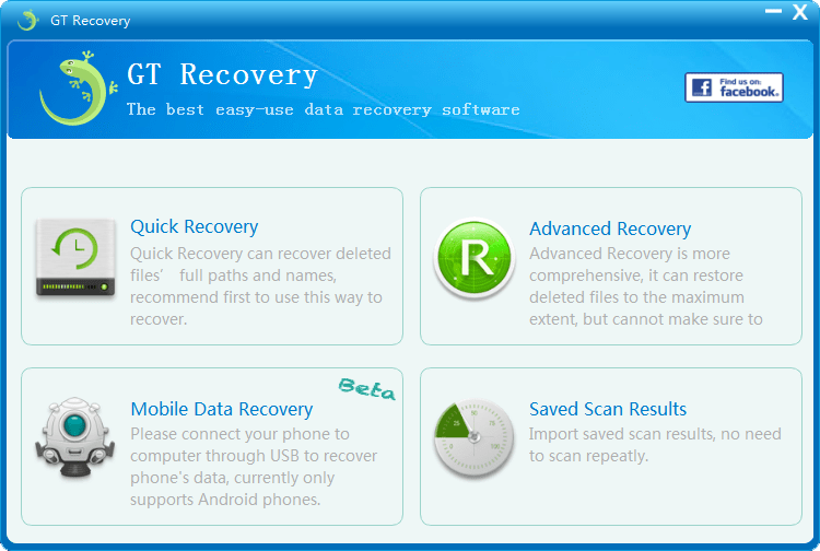 GT Recovery for Windows