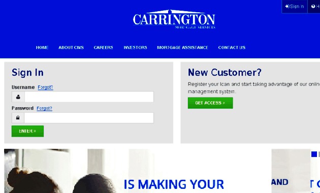 Carrington Mortgage Login