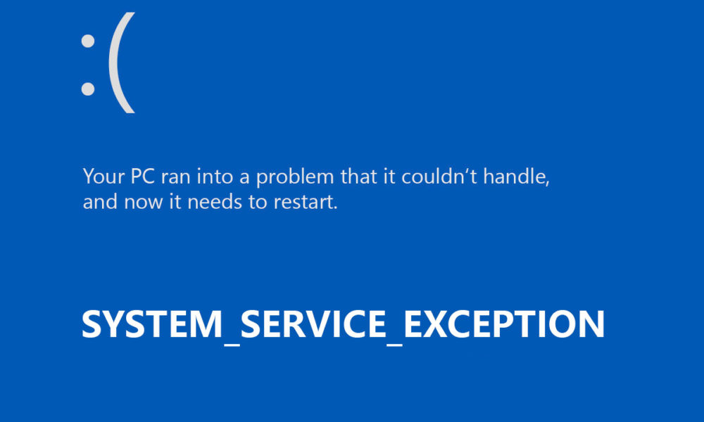 System service exception windows 10 причина win32kfull system