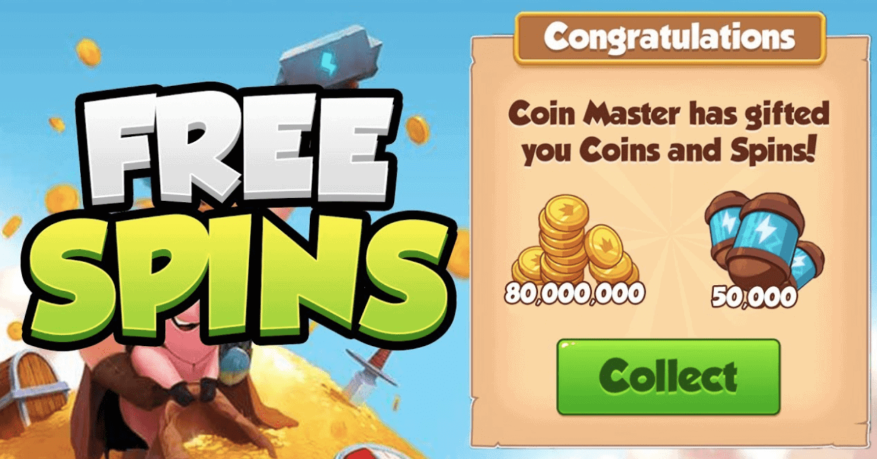 50 free spins coin master links