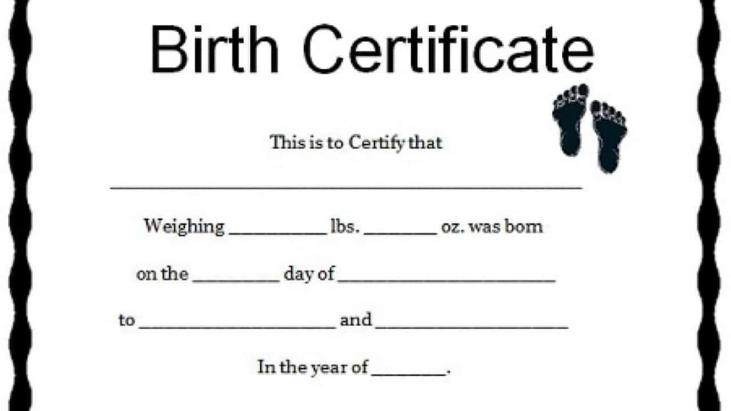 New Birth Certificate