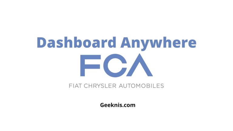 Dashboard Anywhere – Login to dashboard.chrysler.com