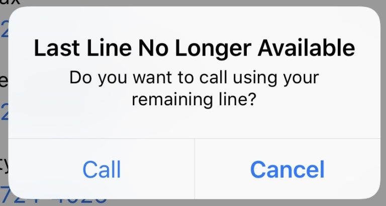 Last Line No Longer Available on iPhone – Fix it Now