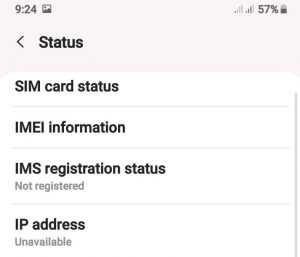IMS Registration Status