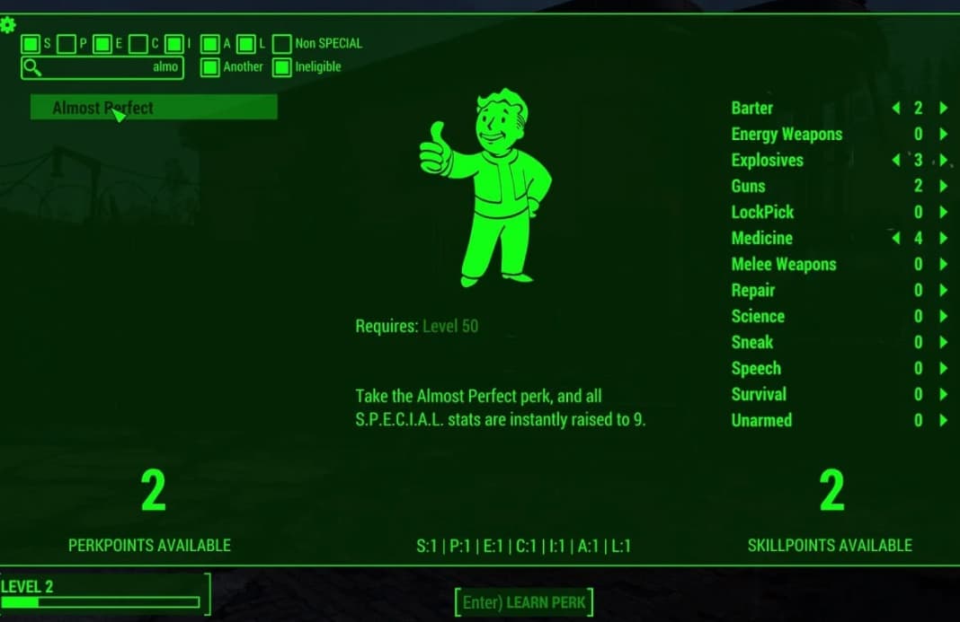 How to Add Perk Points in Fallout 4